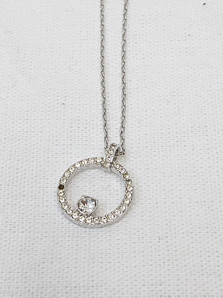 【中古】★SWAROVSKI スワロフスキー ネックレス ★ レディースアクセサリー シルバー色【2509】