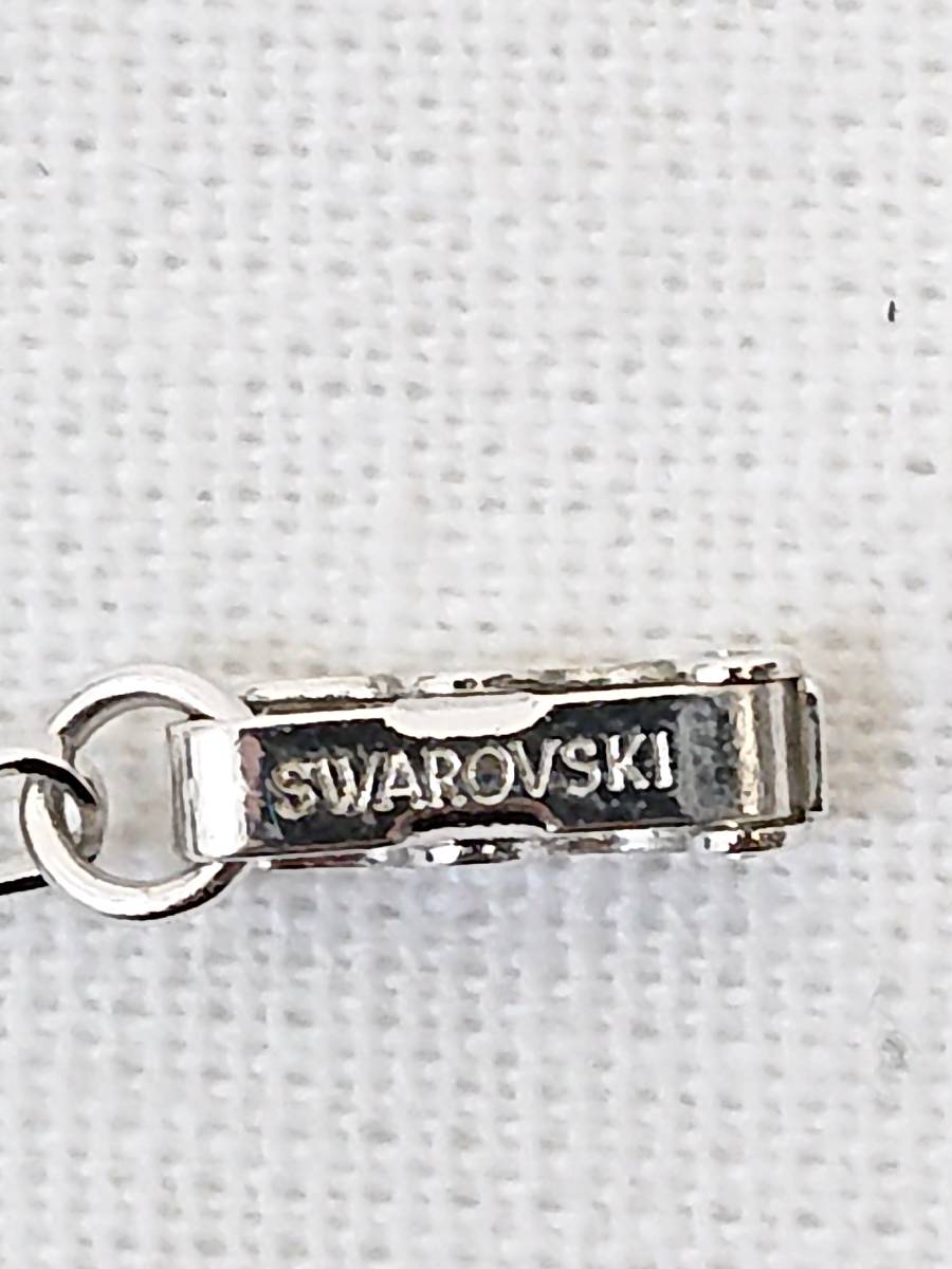 【中古 美品】★SWAROVSKI　スワロフスキー ネックレス クロスデザイン★レディースアクセサリー シルバー色【3308】