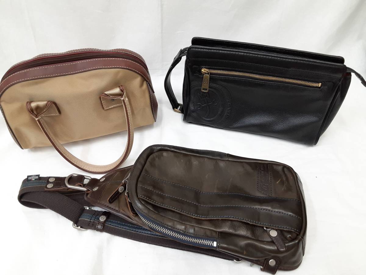 【中古】メンズバッグ LANCEL ランセル CASTELBAJAC カステルバジャック セカンド ボディバッグ おまとめ【3131・3132-2・3109】